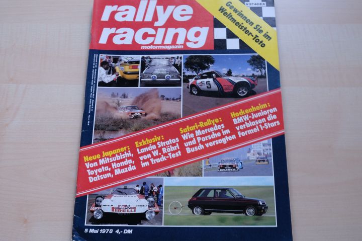Deckblatt Rallye Racing (05/1978)